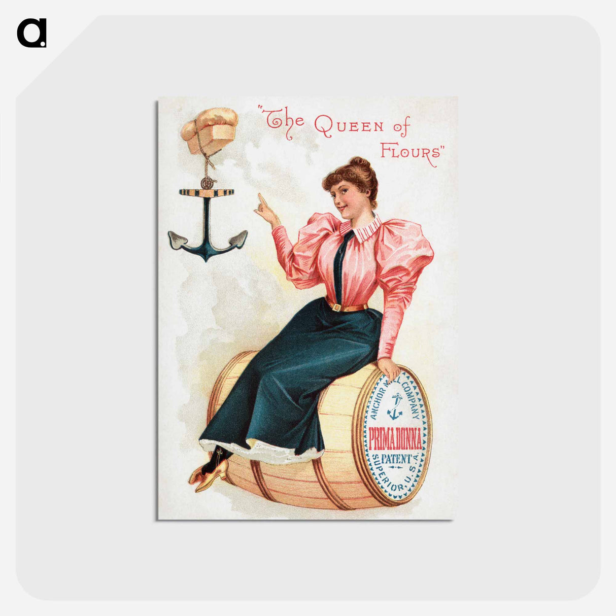 アートポストカード-The Queen of Flours
 - ボストン公共図書館 Postcard.