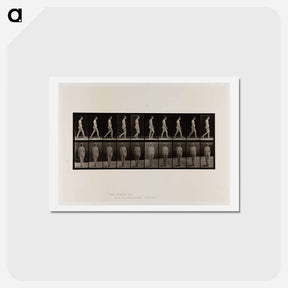 アートポストカード-Naked Woman Walking
 - エドワード マイブリッジ Postcard.