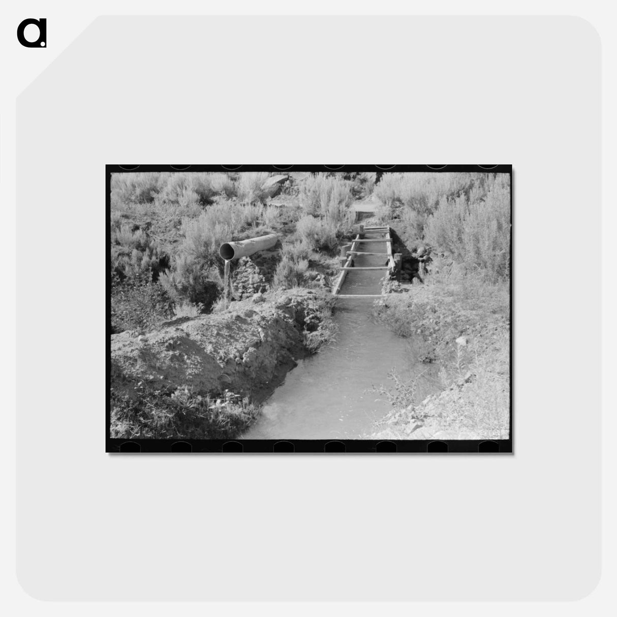 アートポストカード-Irrigation Arroyo
 - ラッセル リー Postcard.