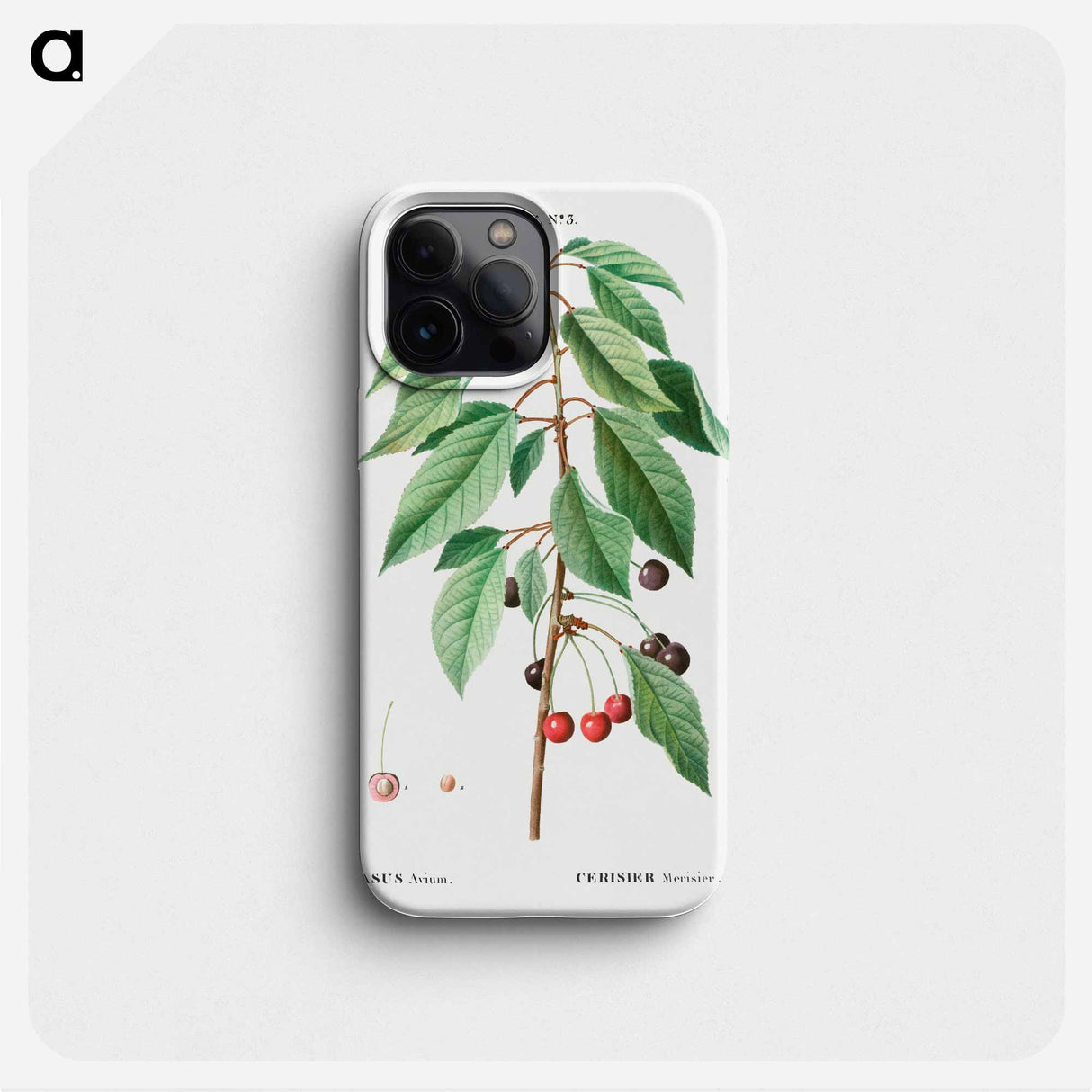 Wild cherry - Pierre Joseph Redouté Phone Case.