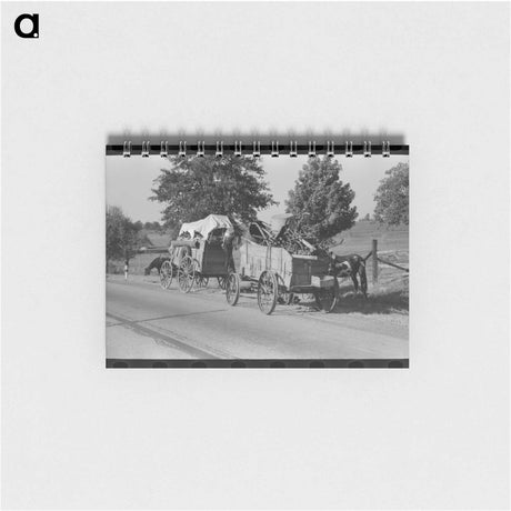 アートメモ帳-Moss-Covered Rail Fence
 - ラッセル リー Memo.
