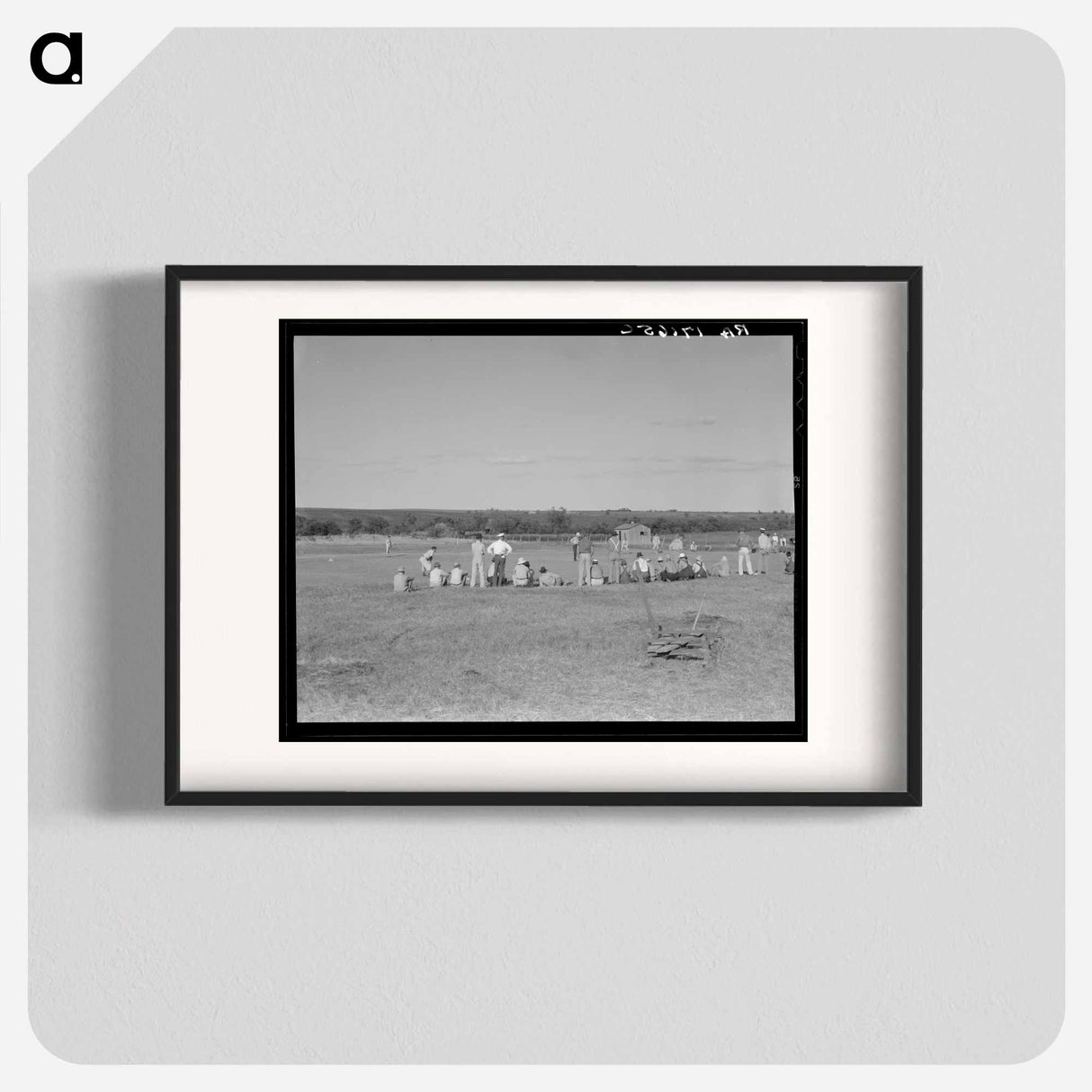 Baseball, Sunday afternoon. Rice vs. Perry, Texas - Dorothea Lange Poster.