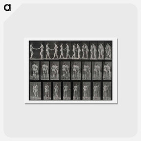 アートポストカード-Two Women Kissing
 - エドワード マイブリッジ Postcard.