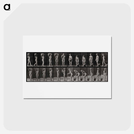 アートポストカード-The Barrel Carrier
 - エドワード マイブリッジ Postcard.