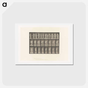 アートポストカード-Two Women Kissing
 - エドワード マイブリッジ Postcard.