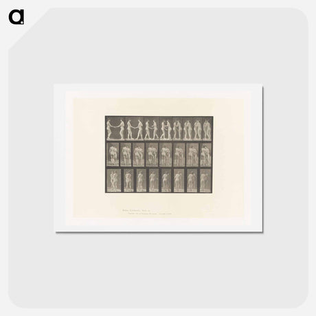 アートポストカード-Two Women Kissing
 - エドワード マイブリッジ Postcard.