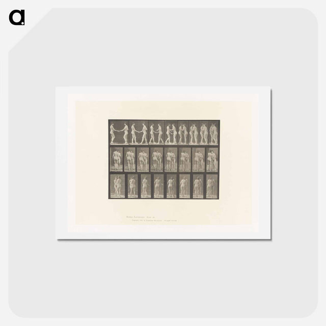 アートポストカード-Two Women Kissing
 - エドワード マイブリッジ Postcard.