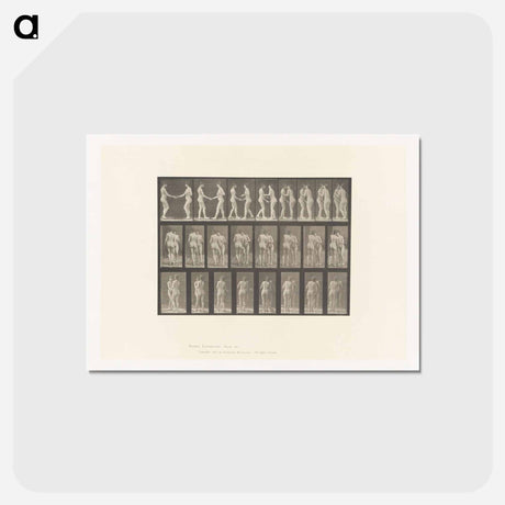 アートポストカード-Two Women Kissing
 - エドワード マイブリッジ Postcard.