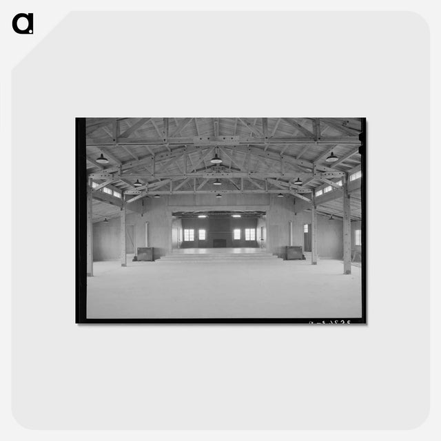 アートポストカード-Community Building Interior
 - ラッセル リー Postcard.