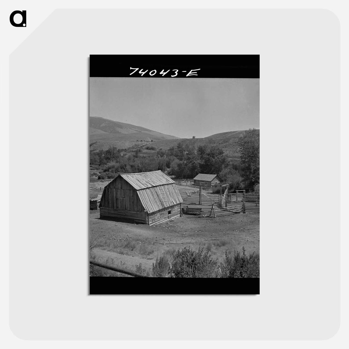 アートポストカード-Lemhi County Ranch
 - ラッセル リー Postcard.