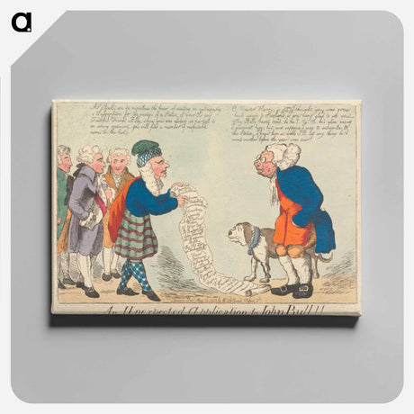 アートパネル-An Unexpected Application to John Bull !!
 - イェール大学アートギャラリー Canvas.