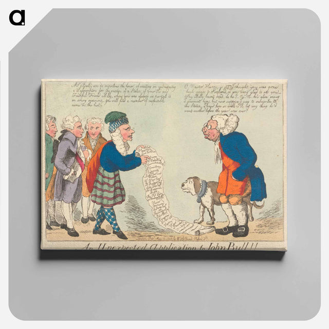 アートパネル-An Unexpected Application to John Bull !!
 - イェール大学アートギャラリー Canvas.
