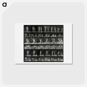 アートポストカード-Smoking Women
 - エドワード マイブリッジ Postcard.