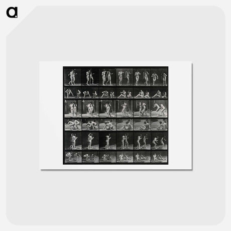 アートポストカード-Smoking Women
 - エドワード マイブリッジ Postcard.