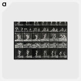 アートポストカード-Smoking Women
 - エドワード マイブリッジ Postcard.