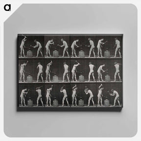 アートパネル-Two Blacksmiths
 - エドワード マイブリッジ Canvas.