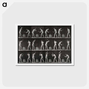 アートポストカード-Two Blacksmiths
 - エドワード マイブリッジ Postcard.