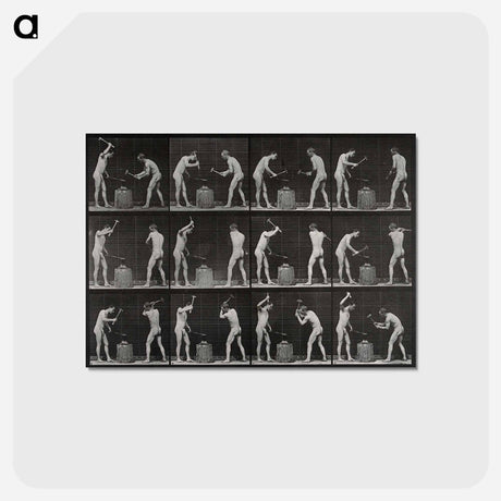 アートポストカード-Two Blacksmiths
 - エドワード マイブリッジ Postcard.