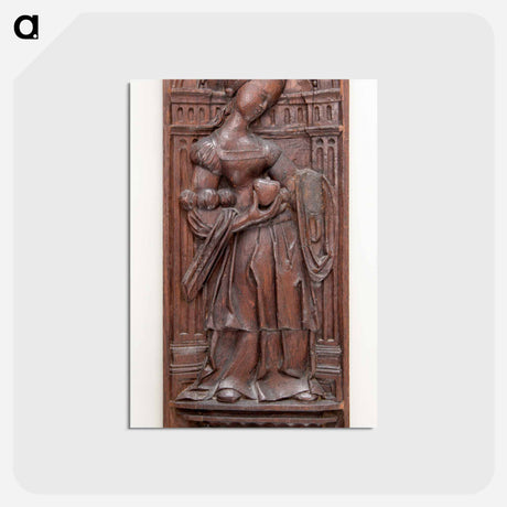 アートポストカード-Figure Holding Fruit
 - バーンズ・コレクション Postcard.