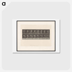 アートポストカード-Sprinting Man
 - エドワード マイブリッジ Postcard.