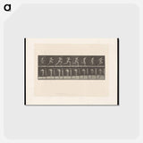 アートポストカード-Sprinting Man
 - エドワード マイブリッジ Postcard.