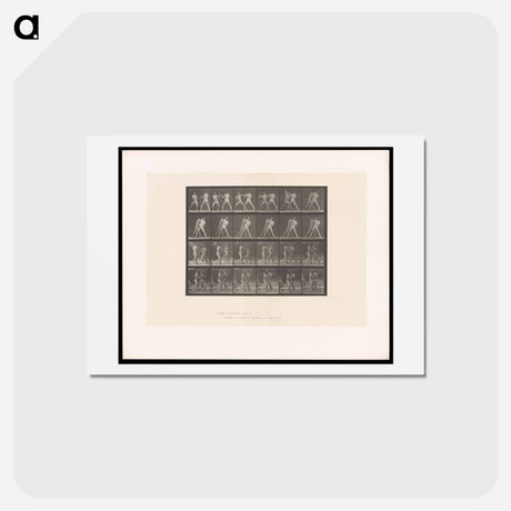 アートポストカード-Bare-Knuckle Boxing
 - エドワード マイブリッジ Postcard.