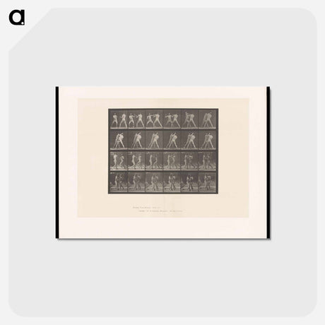 アートポストカード-Bare-Knuckle Boxing
 - エドワード マイブリッジ Postcard.