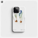 Spring crocus illustration - Pierre Joseph Redouté Phone Case.
