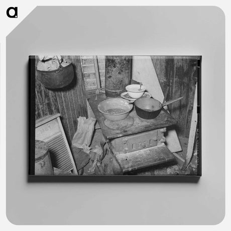 アートパネル-Mucking Gold Ore
 - ラッセル リー Canvas.