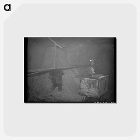 アートポストカード-Mucking Gold Ore
 - ラッセル リー Postcard.