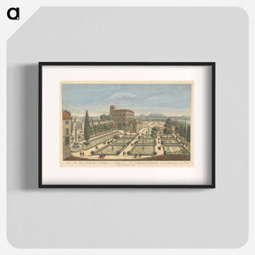 アートポスター-A View of the Seat of Belvedere in Vaticano near Rome
 - イェール大学アートギャラリー Poster.
