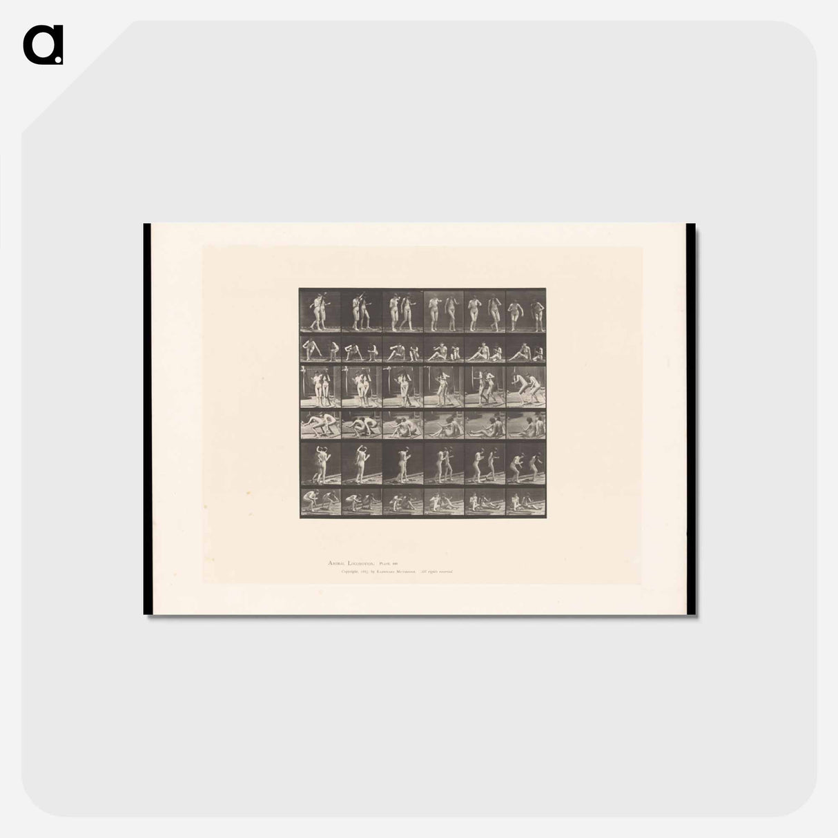 アートポストカード-Two Women Smoking
 - エドワード マイブリッジ Postcard.