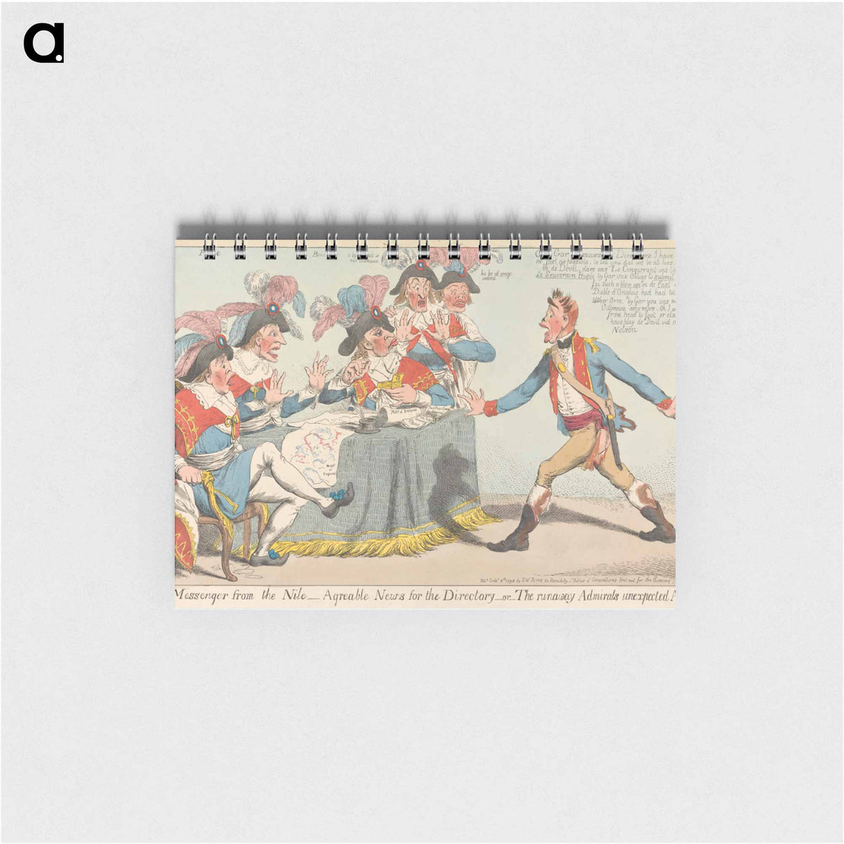 アートメモ帳-A Messenger From the Nile - Agreeable News for The Directory - or - The Runaway Admirals Unexpected Arrival
 - イェール大学アートギャラリー Memo.