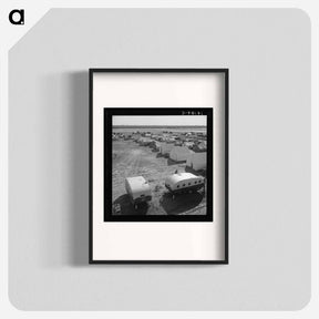 アートポスター-Farm Security Administration (FSA) migratory labor camp (emergency) - ドロテア ラング Poster.