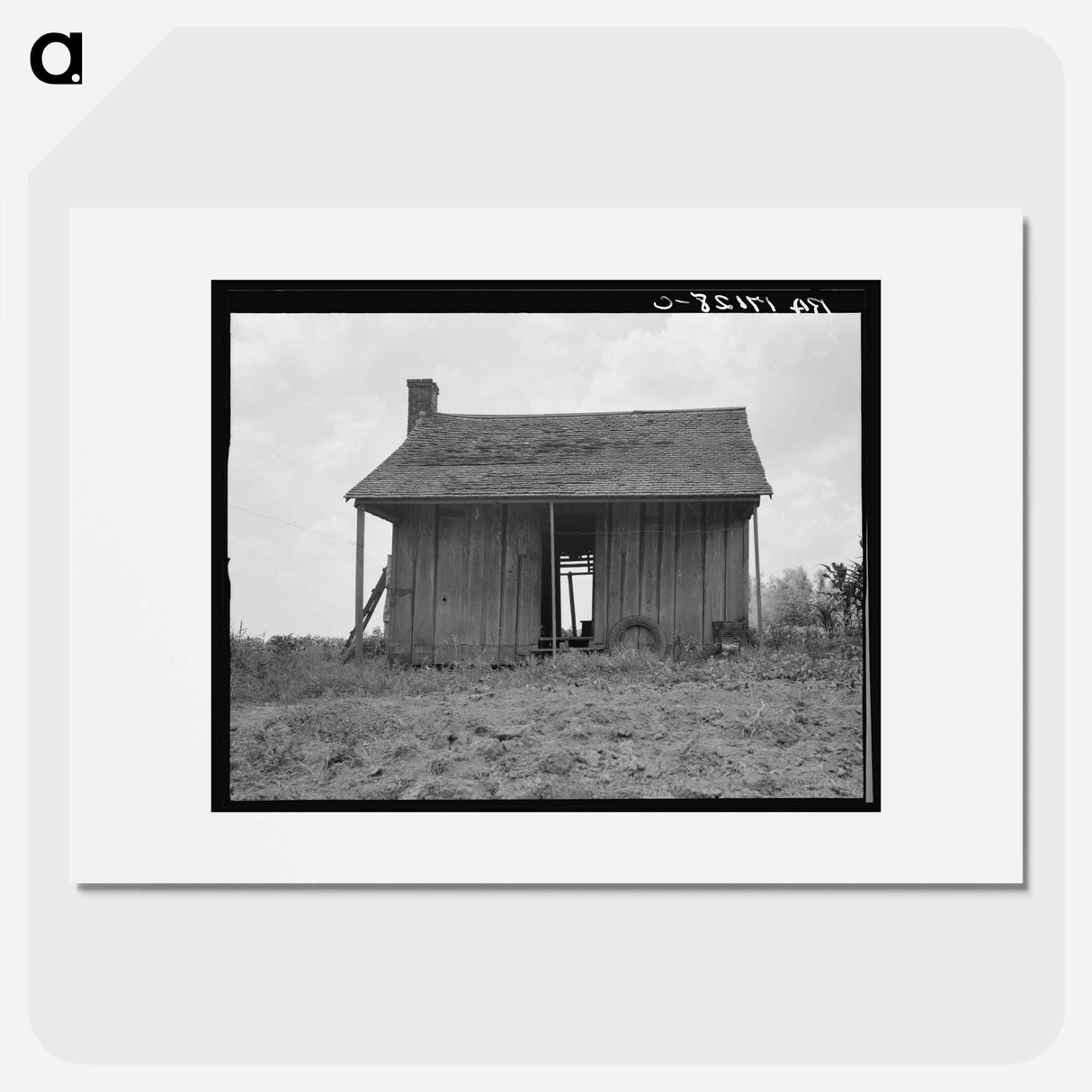 Abandoned tenant house on a mechanized plantation of the Mississippi Delta - Dorothea Lange Poster.