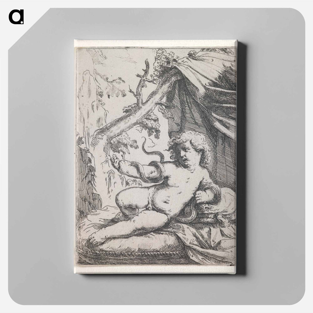 アートパネル-The Infant Hercules in his Cradle
 - セントルイス美術館 Canvas.