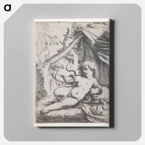アートパネル-The Infant Hercules in his Cradle
 - セントルイス美術館 Canvas.