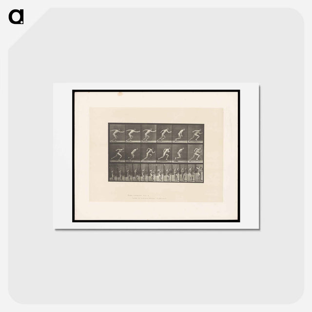 アートポストカード-Man Sprinting
 - エドワード マイブリッジ Postcard.