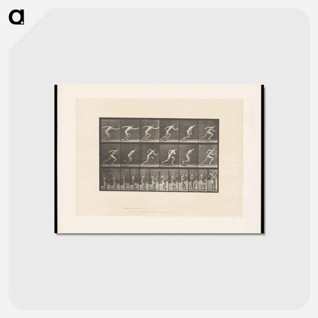 アートポストカード-Man Sprinting
 - エドワード マイブリッジ Postcard.