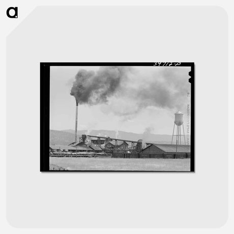 アートポストカード-Lumber Mill at Cascade
 - ラッセル リー Postcard.