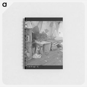 アートメモ帳-Tent interior in a pea pickers' camp - ドロテア ラング Memo.
