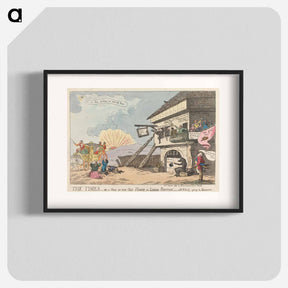 アートポスター-The Times - or a View of the Old House in Little Brittain - with Nobody Giving to Hannover
 - イェール大学アートギャラリー Poster.