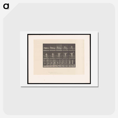 アートポストカード-Man Getting Out of Bed
 - エドワード マイブリッジ Postcard.