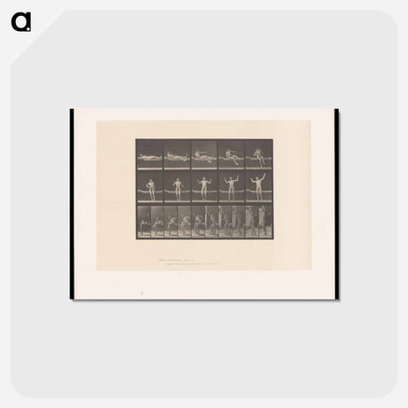 アートポストカード-Man Getting Out of Bed
 - エドワード マイブリッジ Postcard.