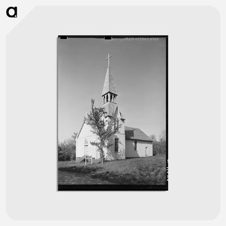 アートポストカード-Church. San Augustine, Texas
 - ラッセル リー Postcard.