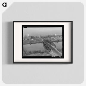 アートポスター-Untitled photo, possibly related to: Sugar beet factory along Snake River - ドロテア ラング Poster.
