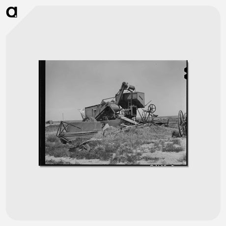 アートポストカード-Cimarron Combine
 - ラッセル リー Postcard.