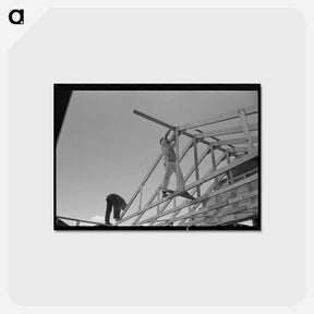 アートポストカード-House Erection
 - ラッセル リー Postcard.