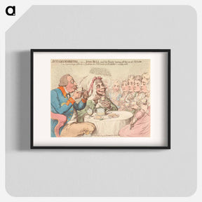 アートポスター-Anti-Sacharrites, - or - John Bull and His Family Leaving off the Use of Sugar
 - イェール大学アートギャラリー Poster.