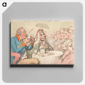アートパネル-Anti-Sacharrites, - or - John Bull and His Family Leaving off the Use of Sugar
 - イェール大学アートギャラリー Canvas.